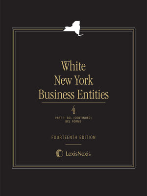 cover image of White New York Business Entities